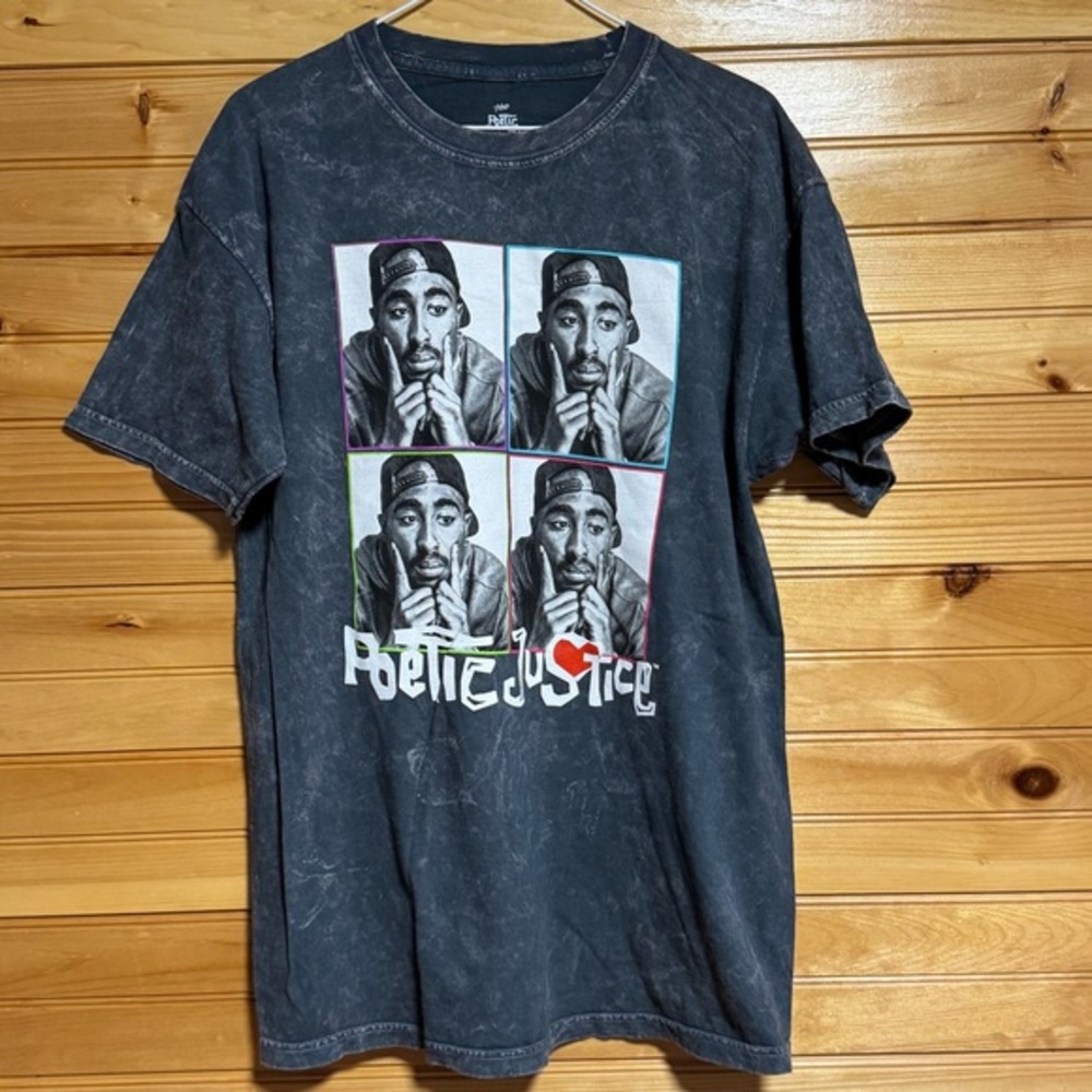 Tupac Poetic Justice Grey Tee Philcos Medium